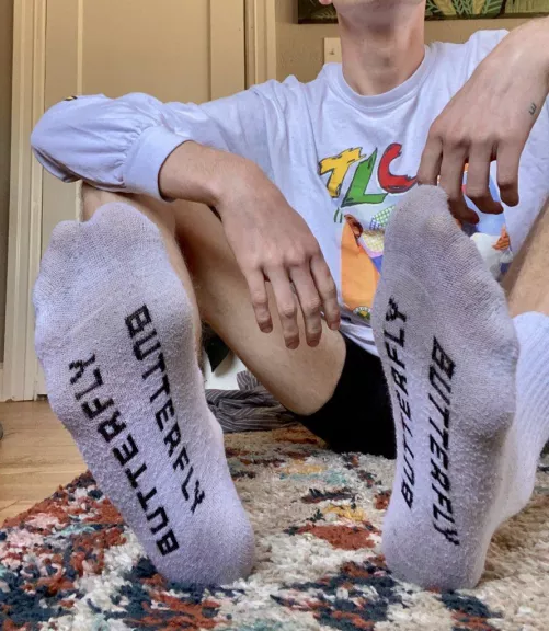 Photo set and video are live now. These socks were made for your mouth.