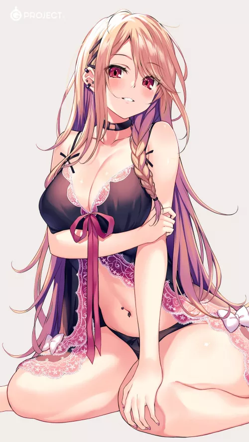 Pink-Accented Lingerie [Original]