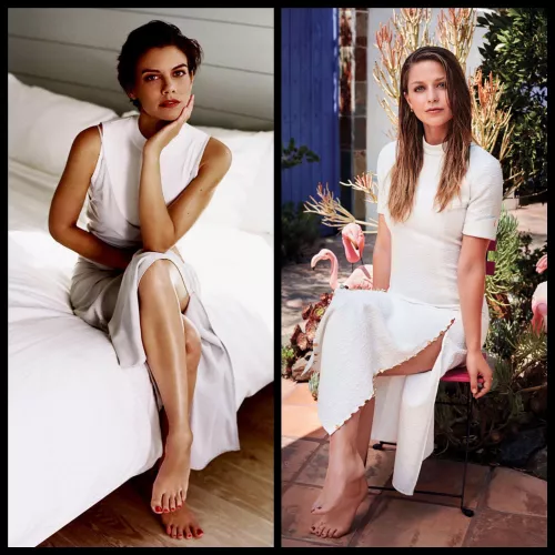 Please help me out and milk me as goddess Lauren Cohan or Melissa Benoist