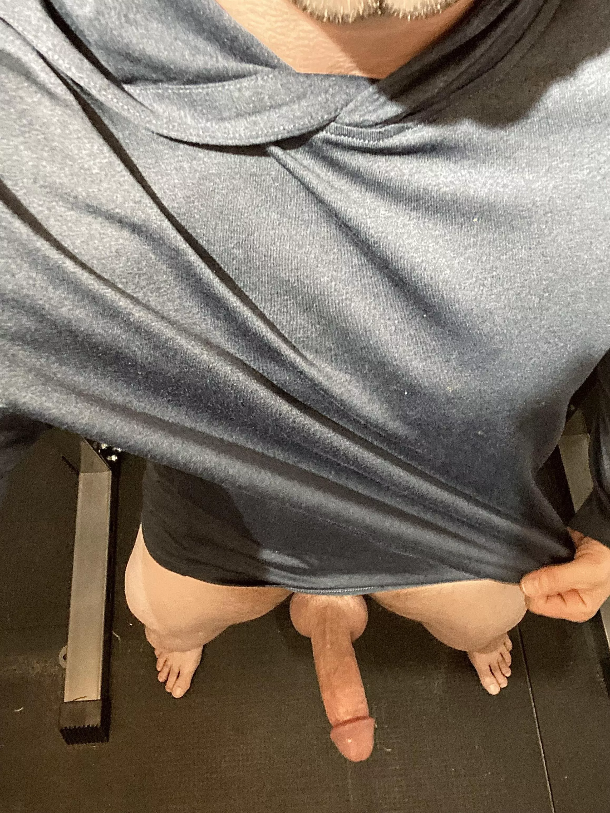 Post workout sweaty cock
