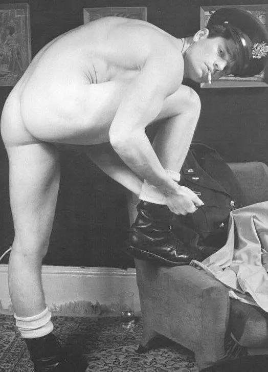 “Putting on his uniform” …