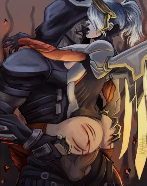 Reaper x Mercy idk if the artist is still around. (KABU)