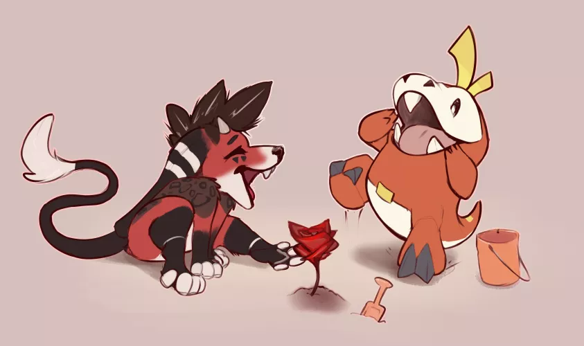 Reddy playing with his new Fren