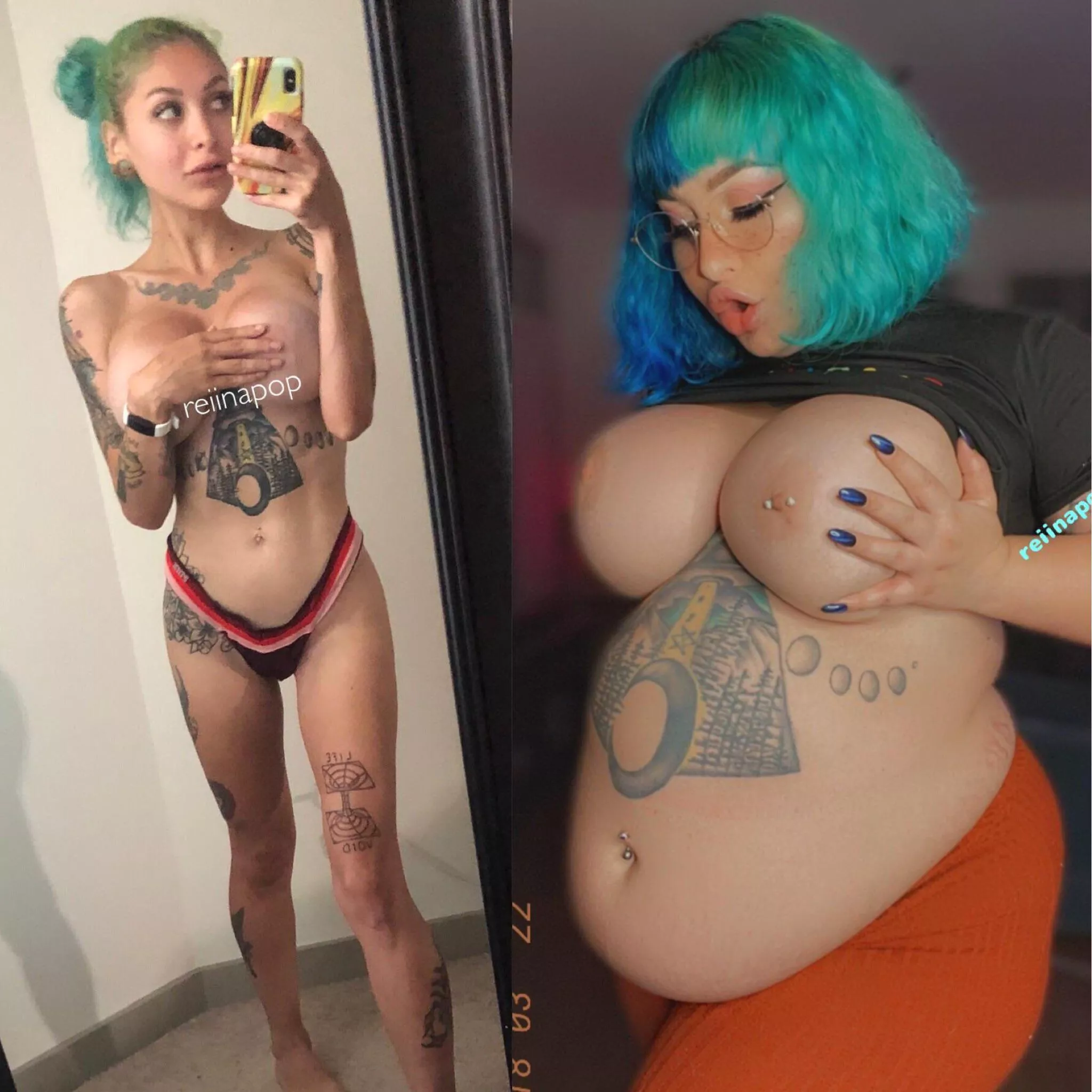 Reina after a year and a half of gaining 😳