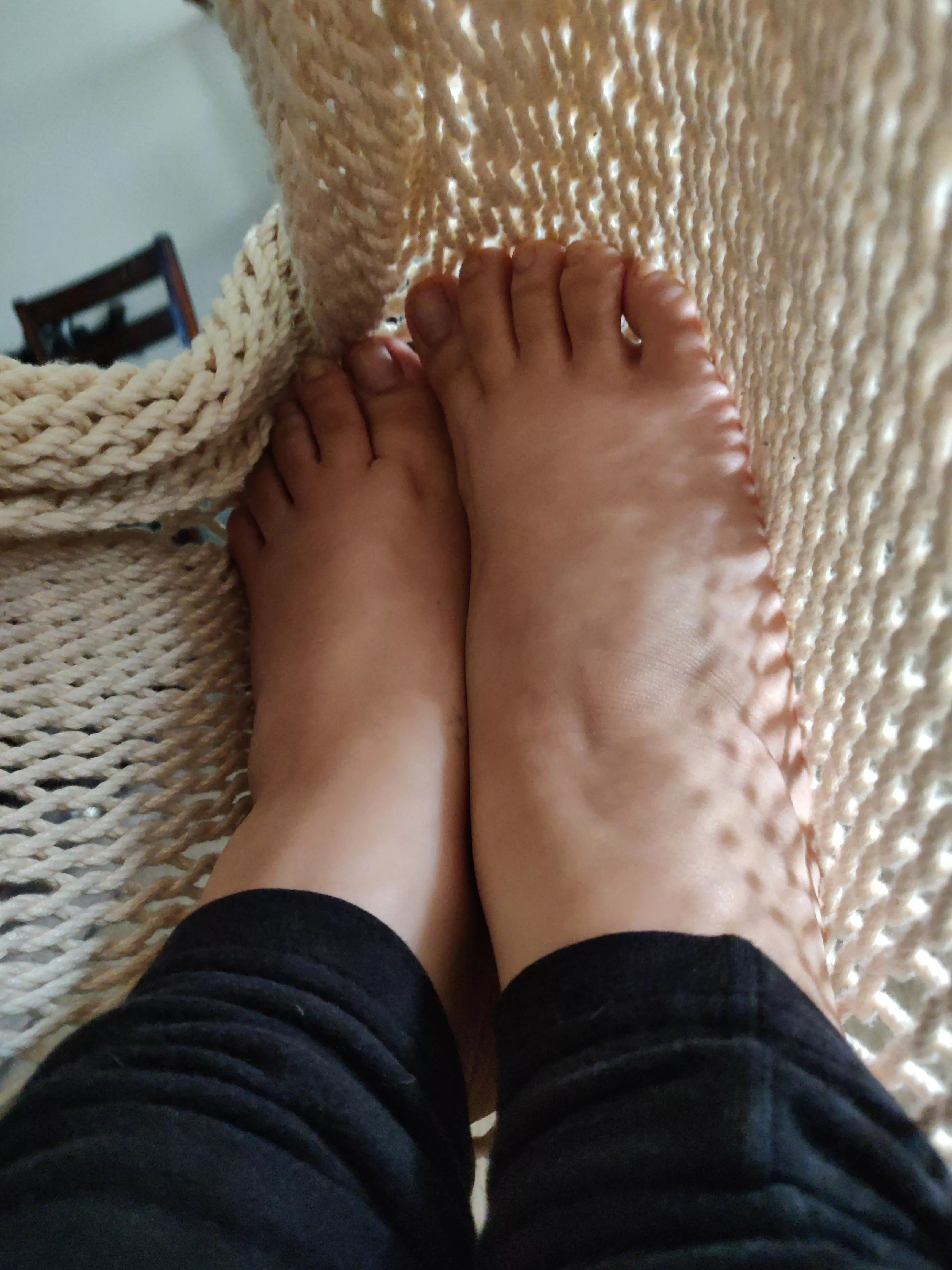 Relaxing in my hammock