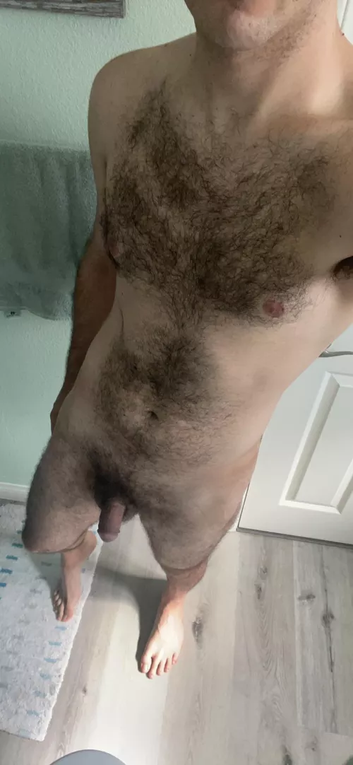 right before my shower