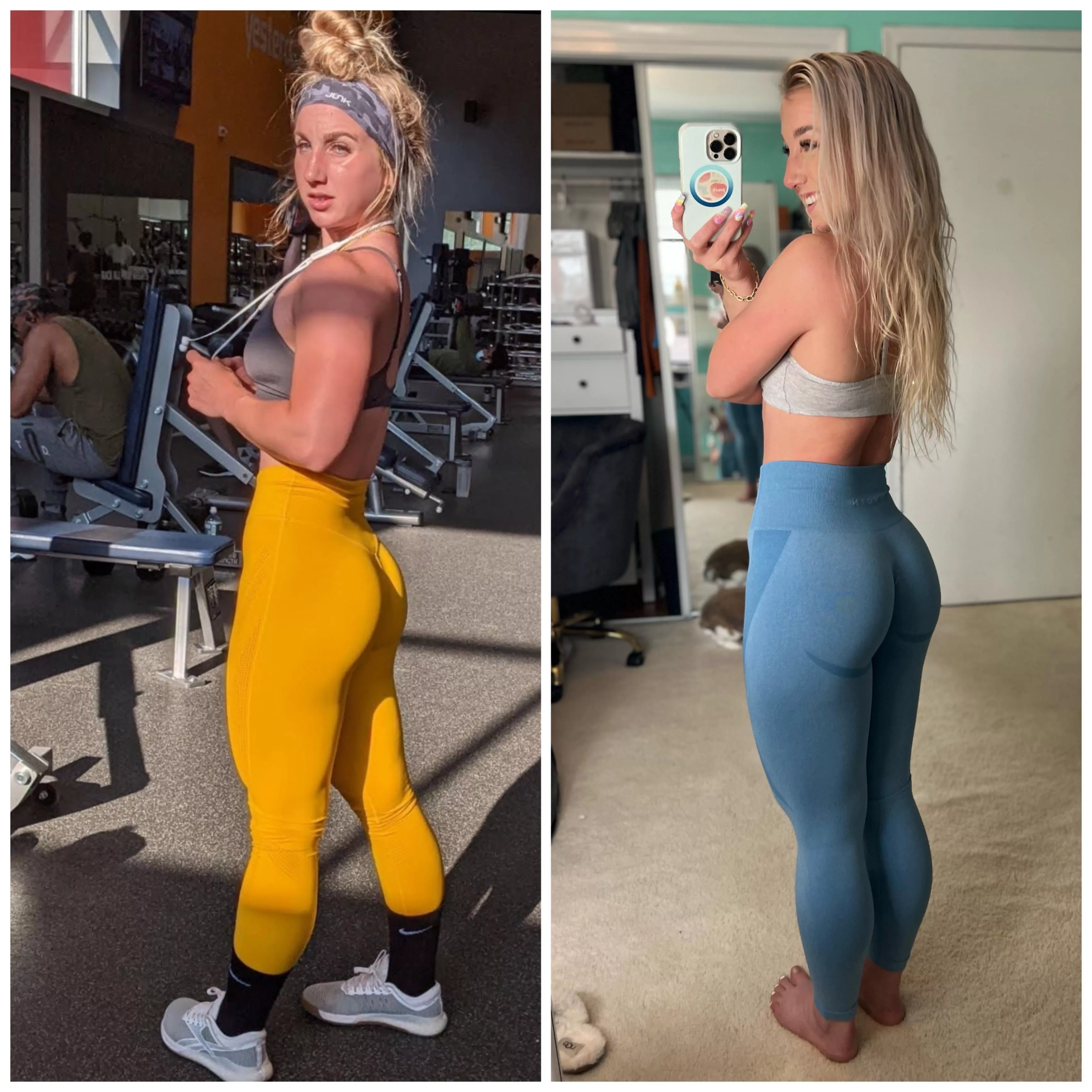 Same booty one year apart 🥰