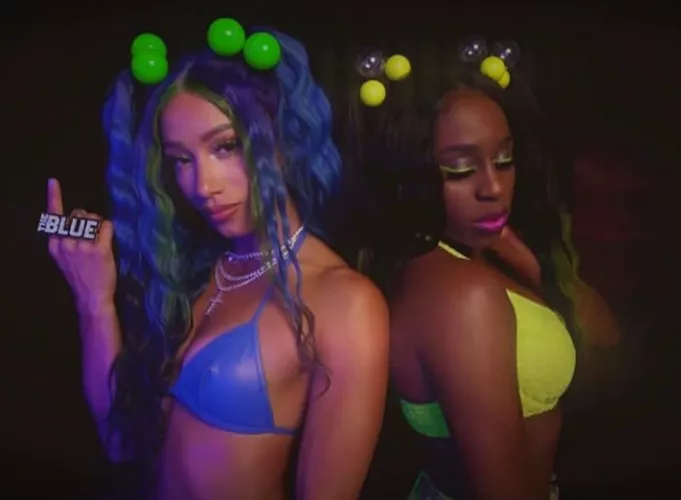 Sasha Banks and Naomi