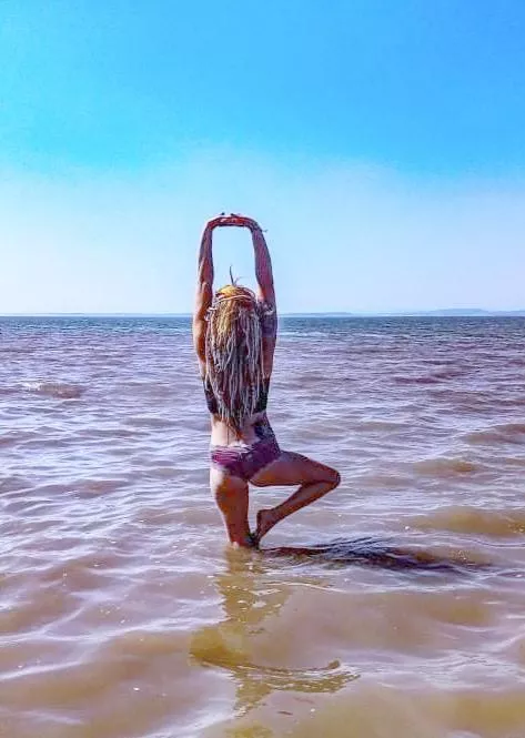 Sea yoga 🌊🦑🌞