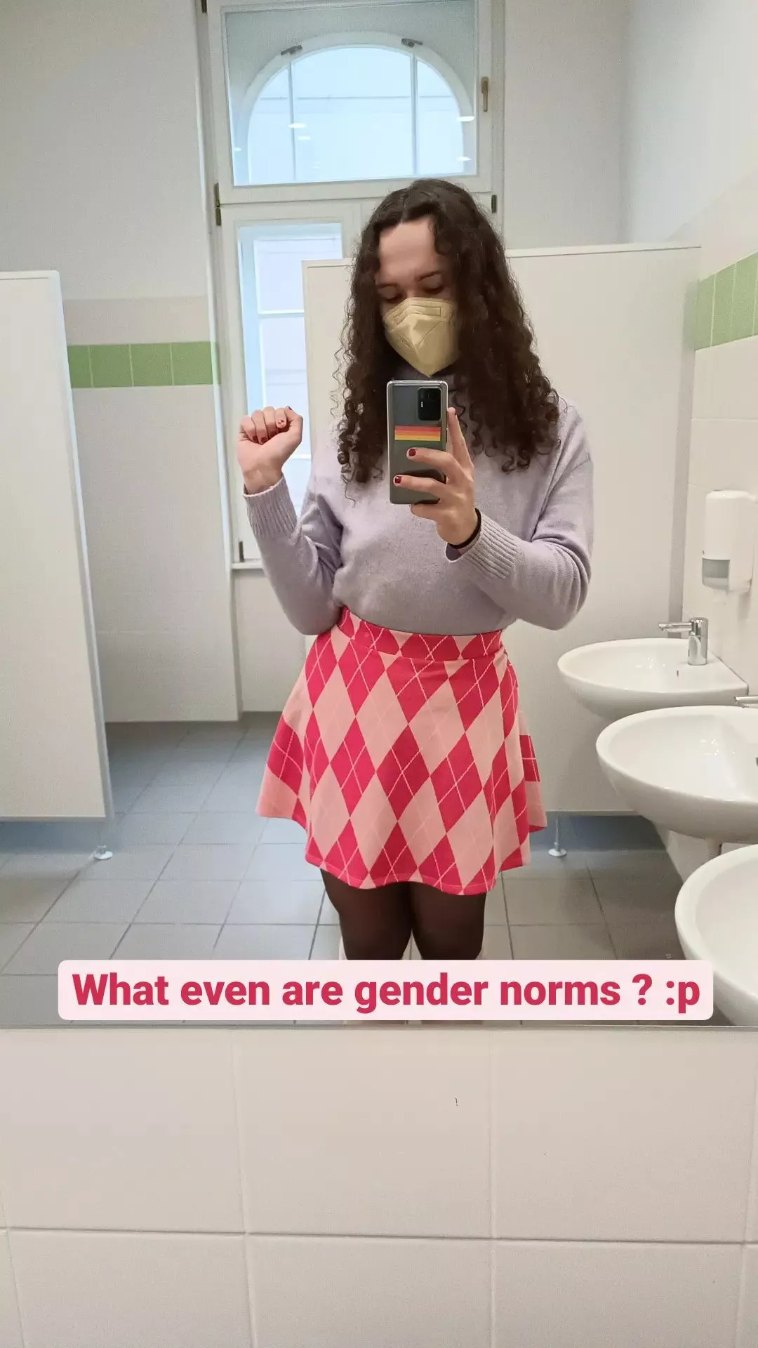 second time this week I'm at school in a skirt :3