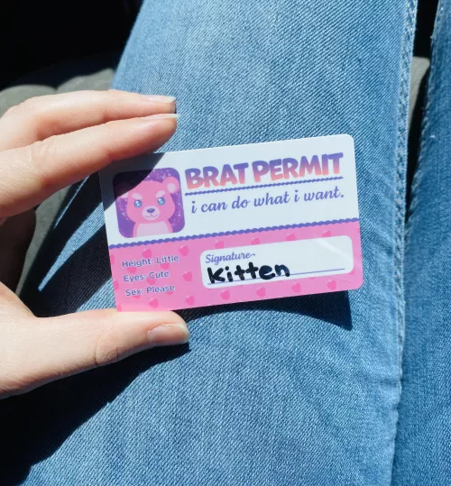 See Daddy? I can do what I want now🥰