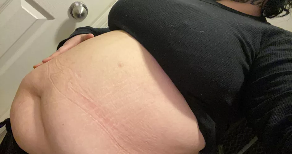 Setting this big belly free after wearing jeans all day