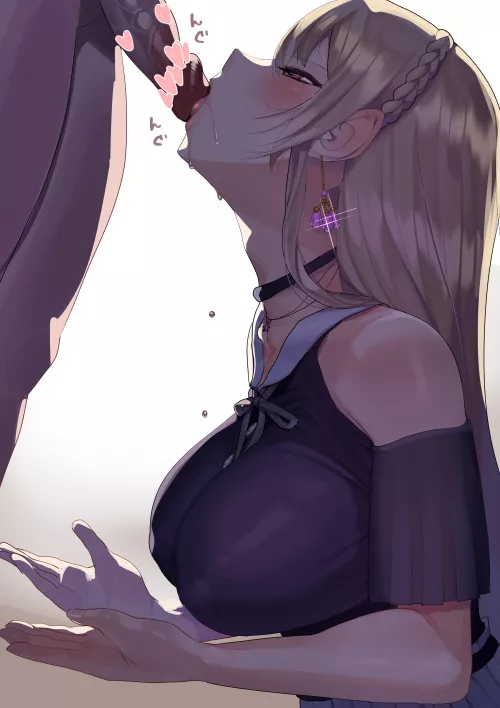 She didn't want to waste a single drop