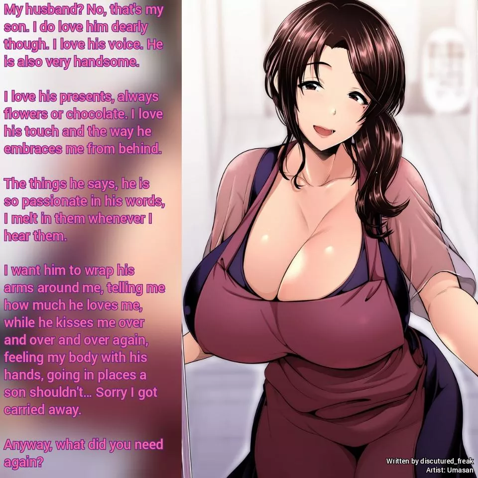 She loves her son TOO much. [Implied incest] [thirsty] [desperate] [mother] [milf] [mother and son] [no sex] [mama Lucy series]