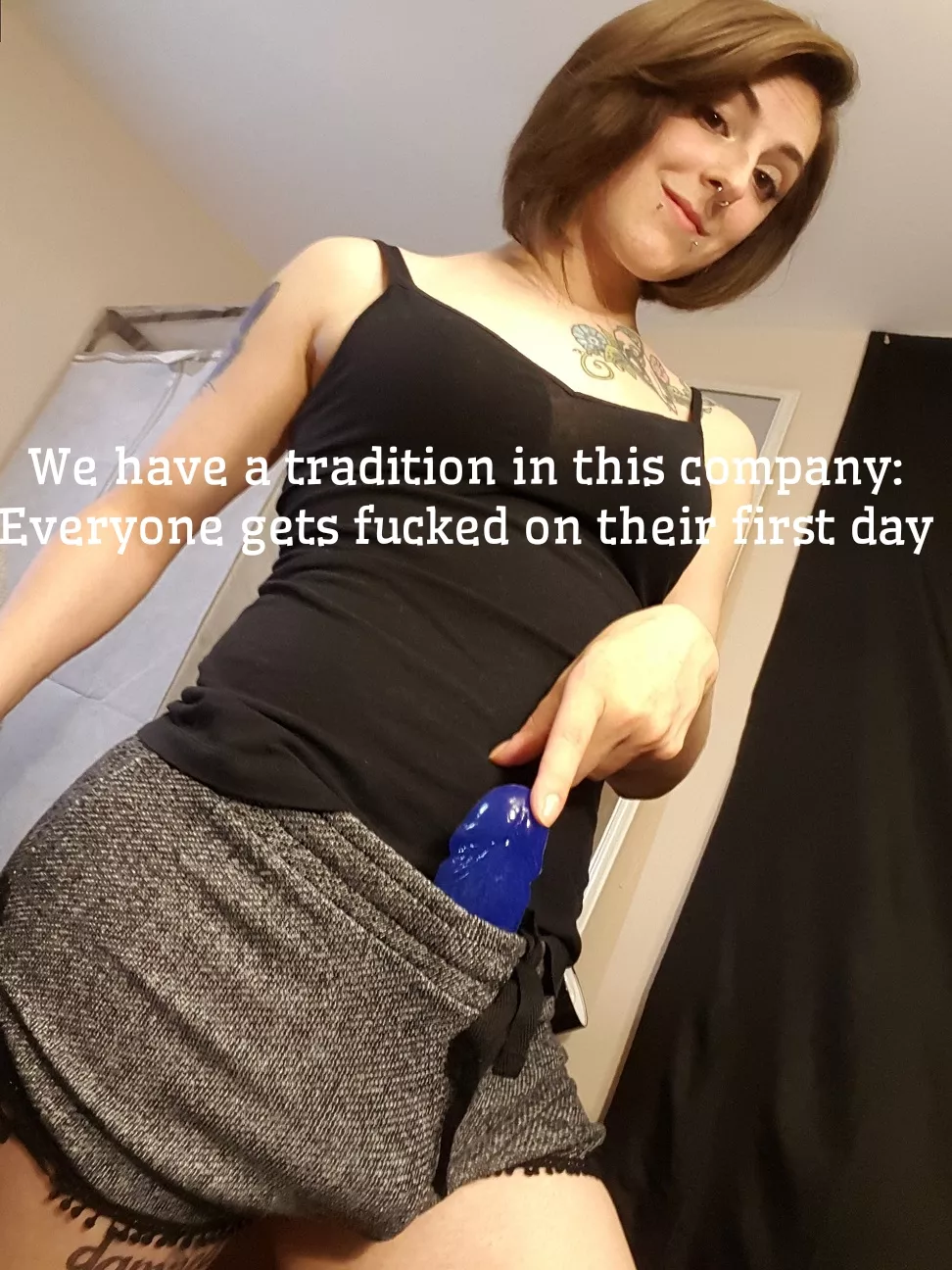 She loves to welcome her new coworkers She loves to welcome her new coworkers