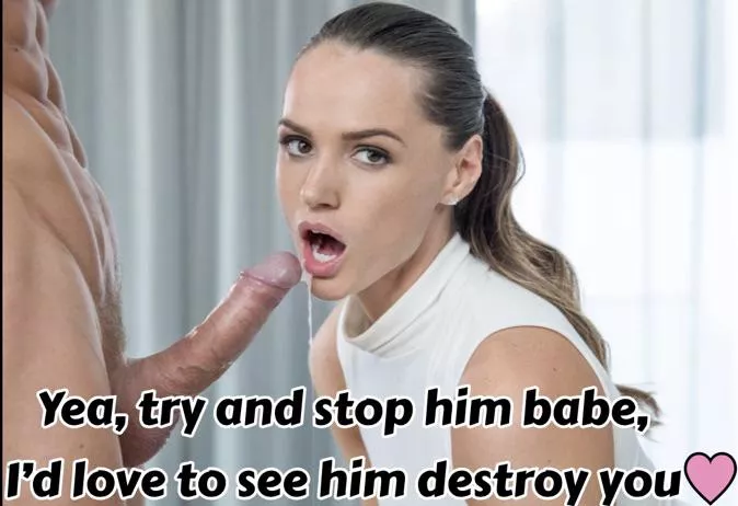 She won’t stop him