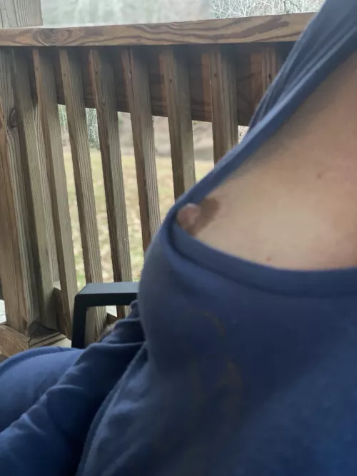 Side view down blouse….