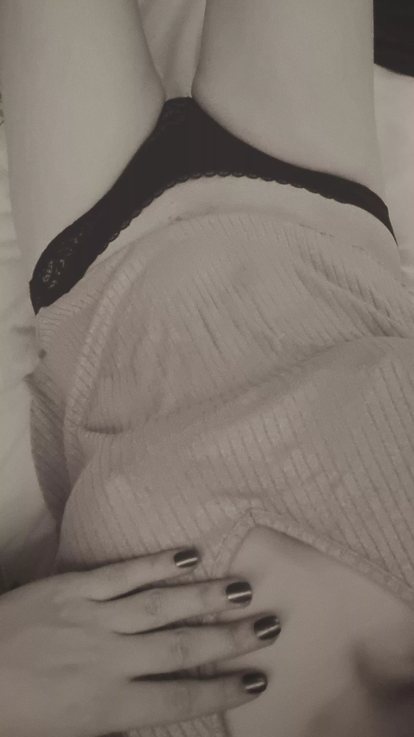 Sometimes, all you need to relax is panties and a comfy top 😊☺️💖 (nb)