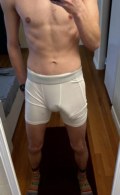 Sometimes I run in only compression shorts😳