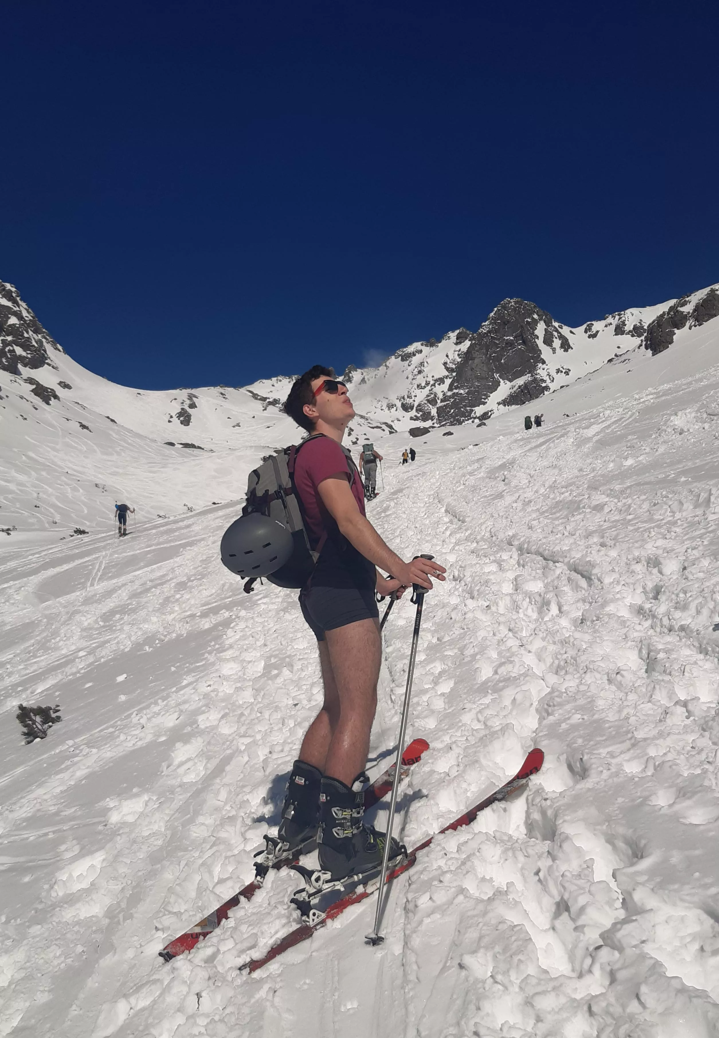 Spring sun has me hiking in boxers🔥❄️