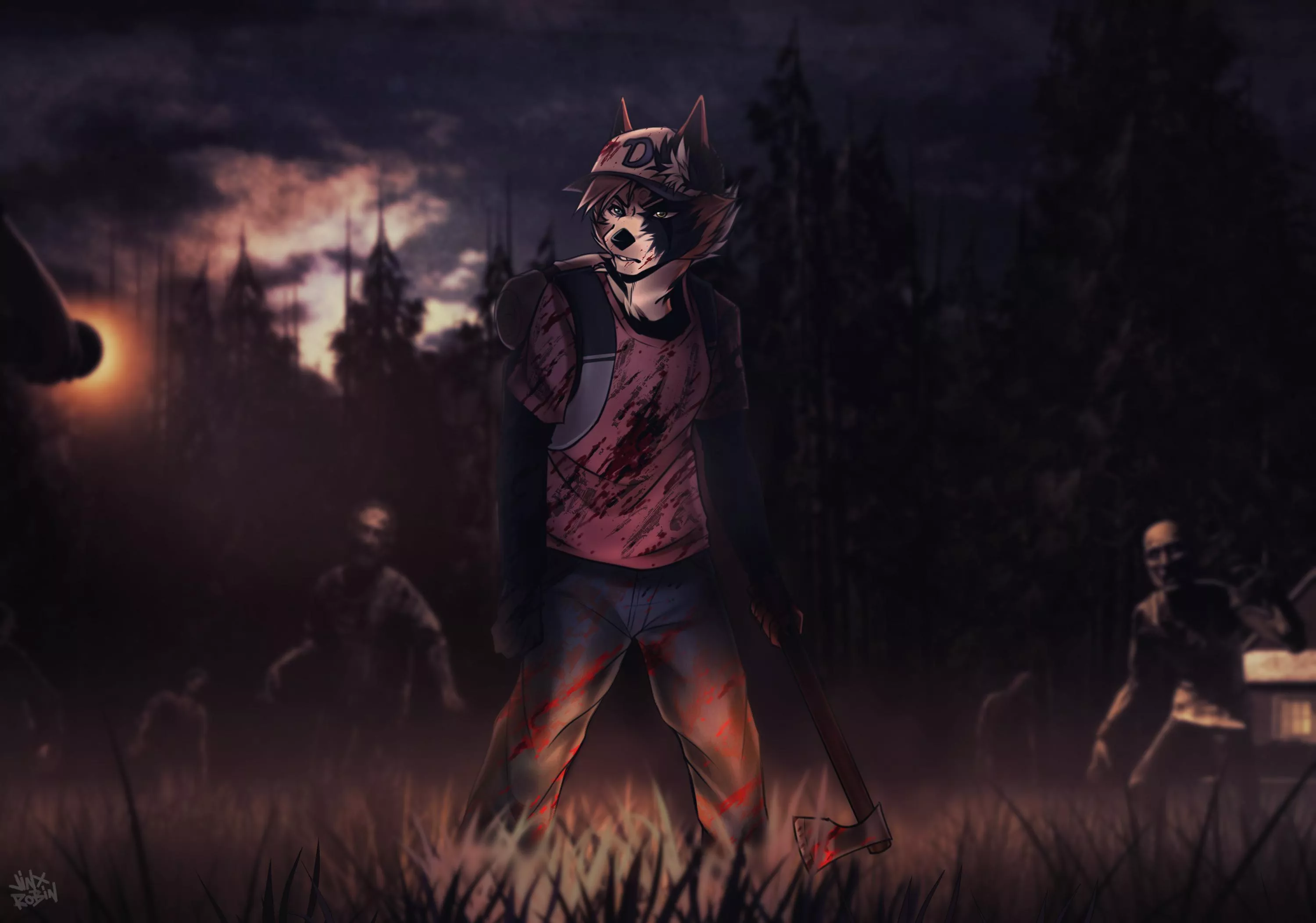 Still Not Bitten (art by me @RobinJinx_)