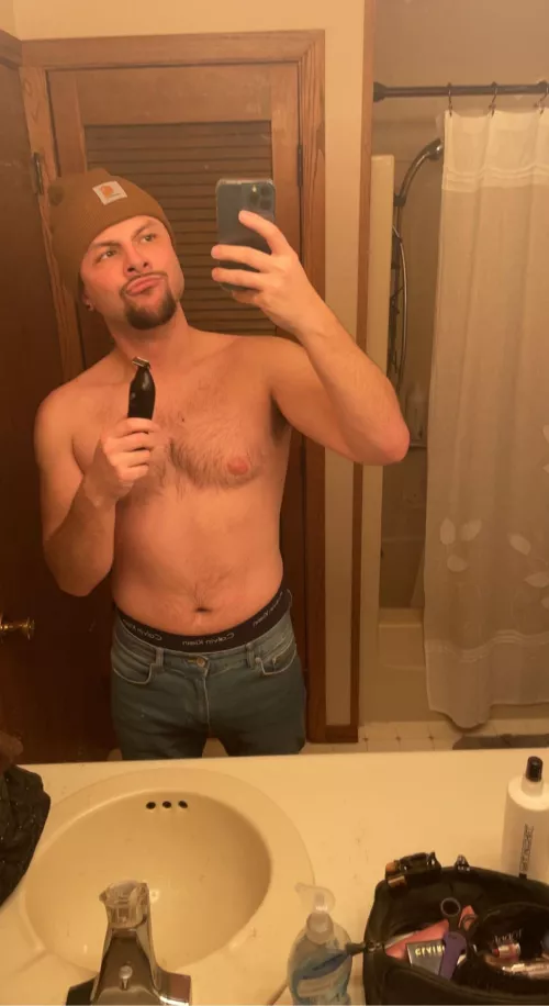 Suddenly turned into a dad when I was having the beard off.