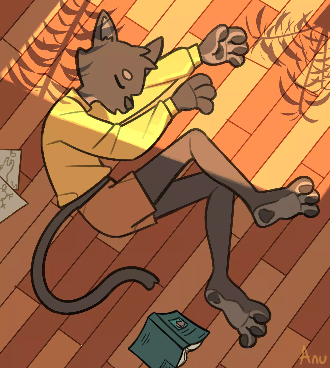 sunset nap 🌇 (art by me)