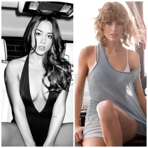 Super horny for Taylor Swift and Chloe Bennet and could really use some help