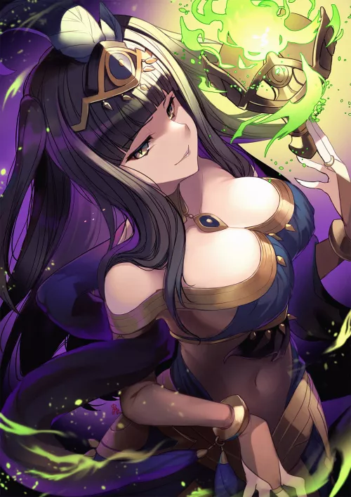 Tharja Harnessing Dark Fire (Nakabayashi Zun ) [Fire Emblem]