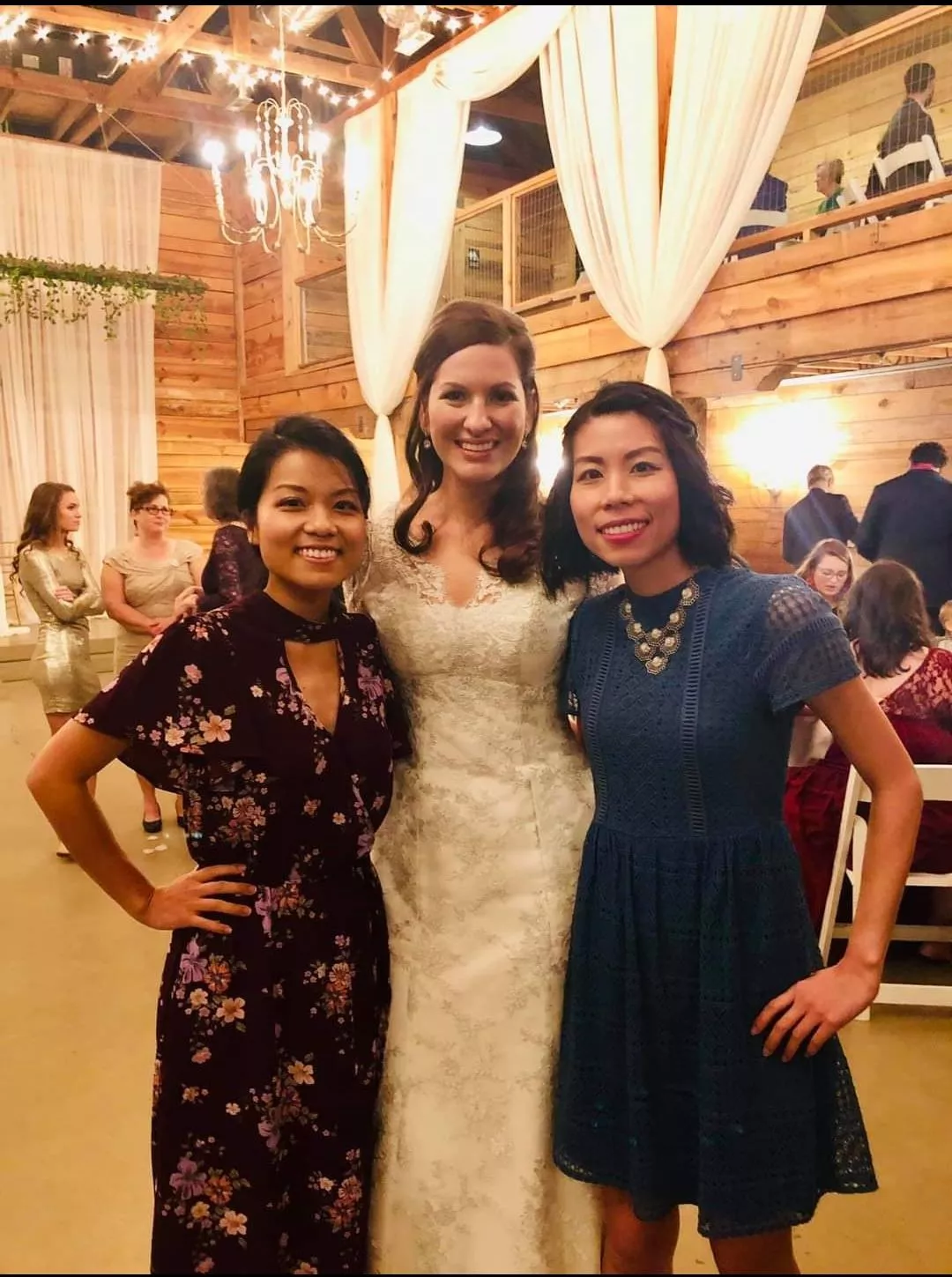 The bride and her friends
