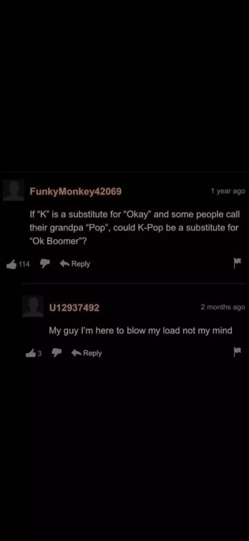 The mind is so clear after one blows his load