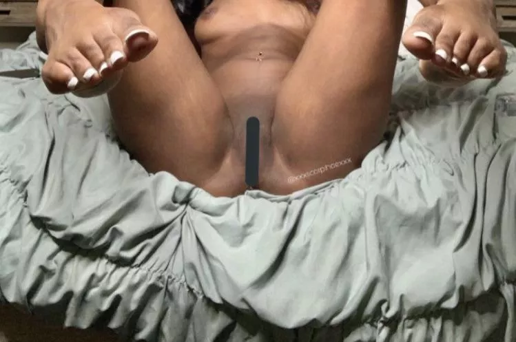 The perfect position to fill my ebony womb up with your hot cum. Give me more.