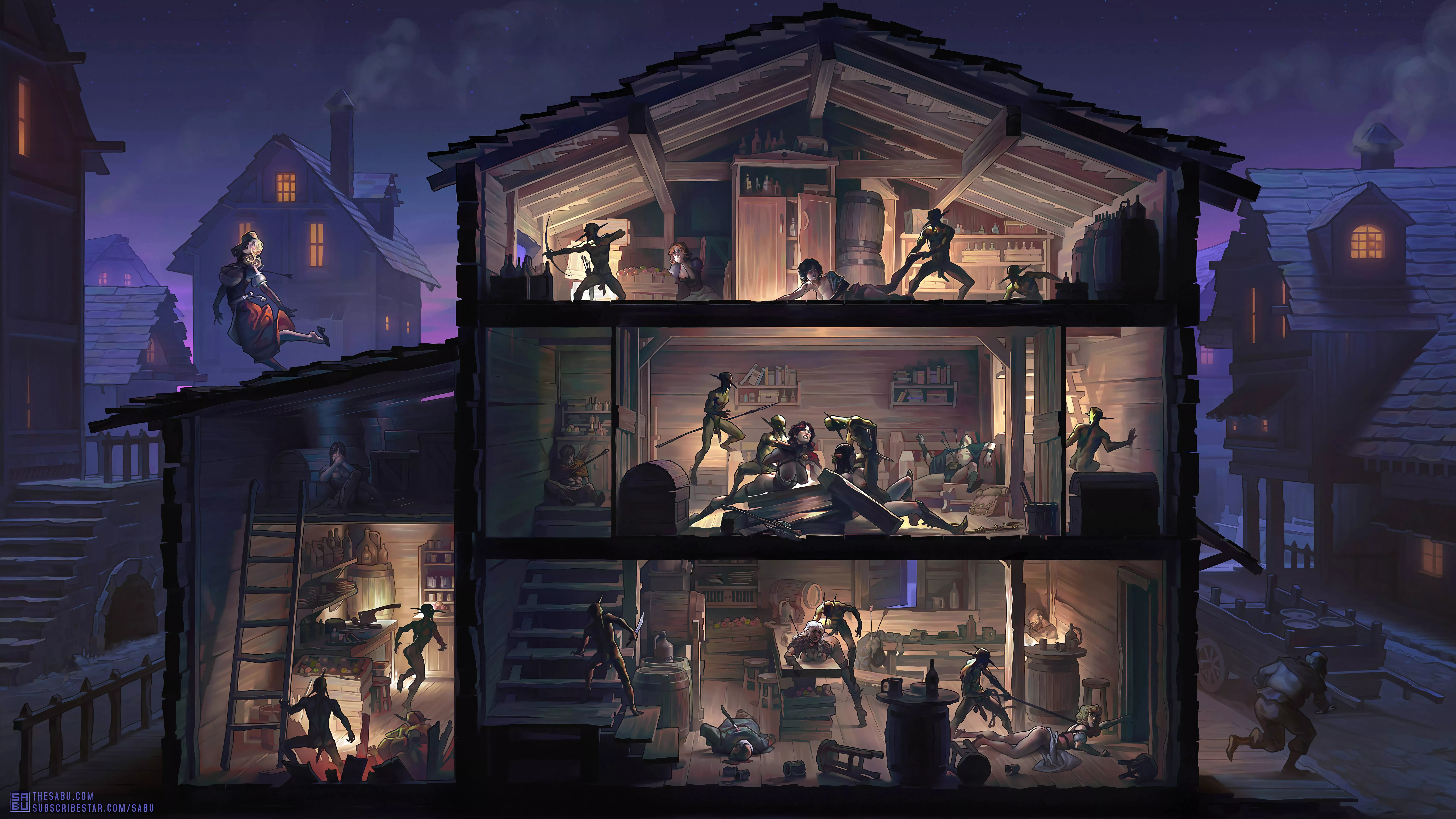 The Tavern Raid - sabudenego