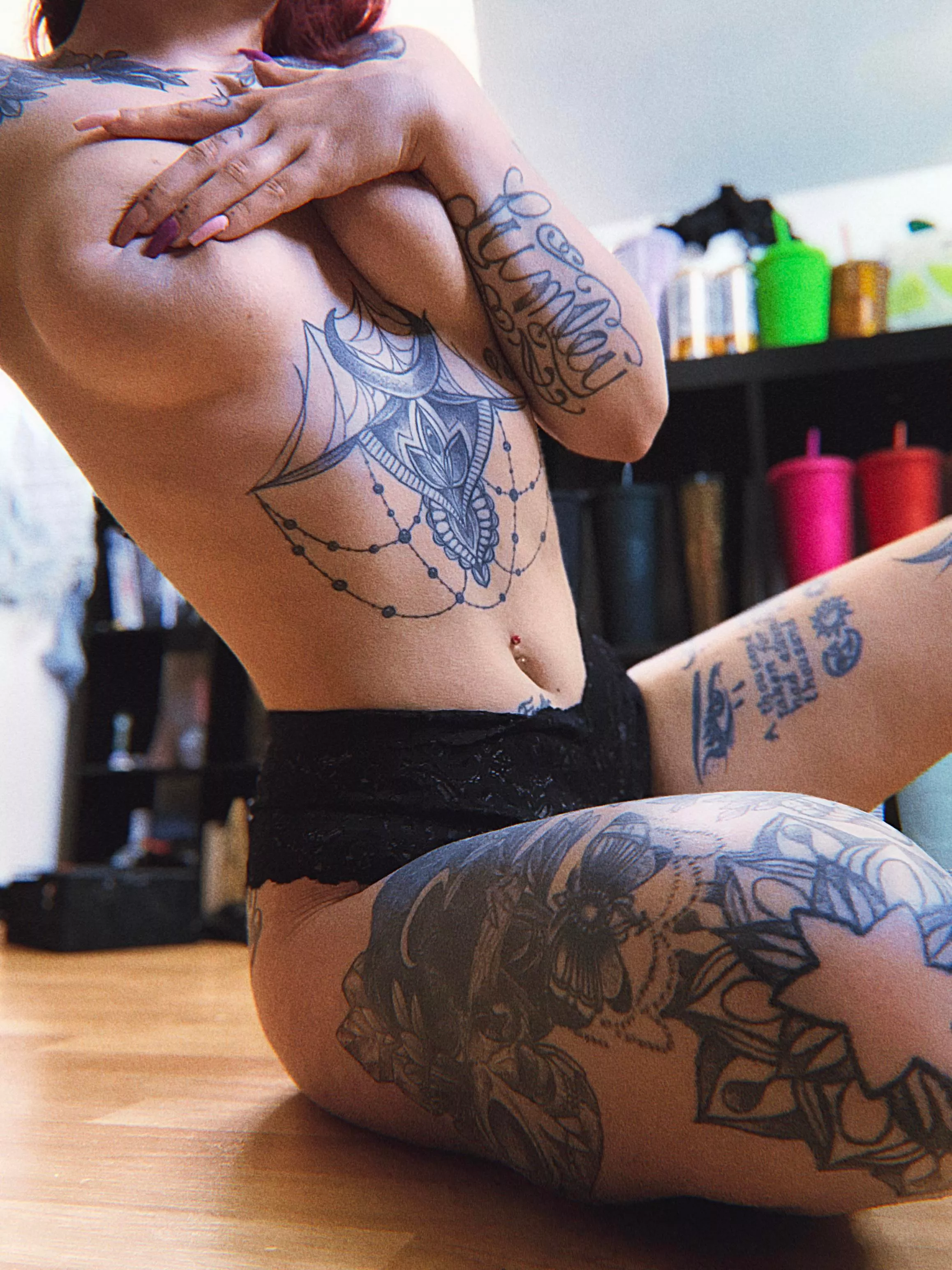 the weather has been warming up & that means being naked all day <3