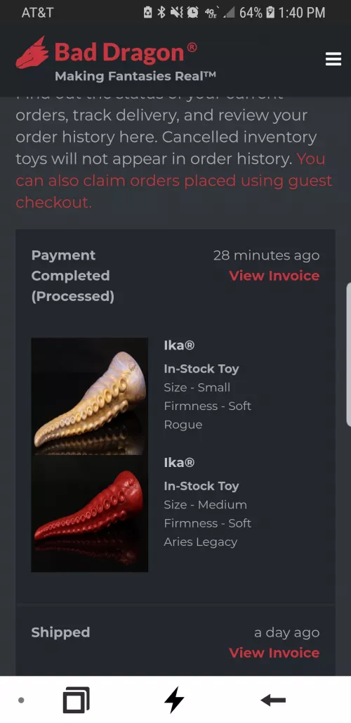 These will likely be the very last ones for a while (I have realized I've spent entirely too much money lately on sex toys), but just snagged these earlier for some extra help sizing up!