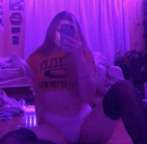 Thigh highs make my legs look longer!