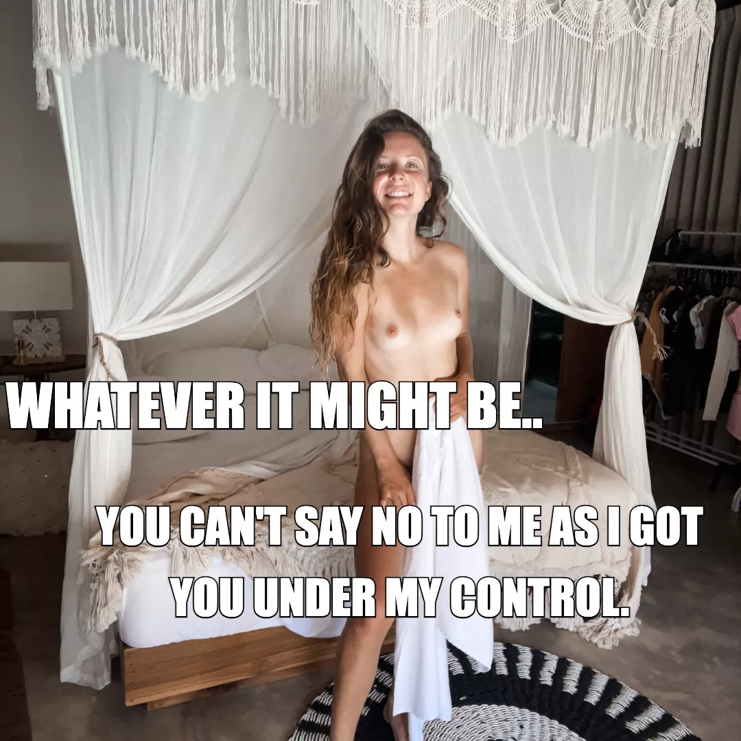 Think twice before you wanna say no 😈