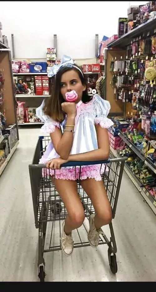 This is the way we should all be taken to do the grocery shopping