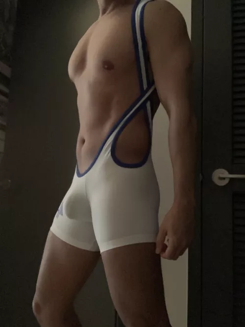 This isn’t a regulation wrestling singlet...