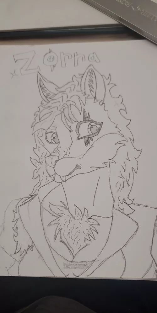 this was the third furry I ever drew, I'll post the second later