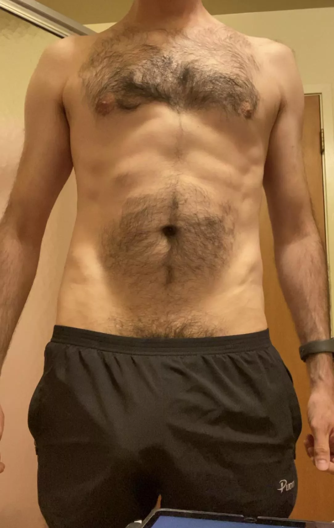 Tiny little workout shorts…