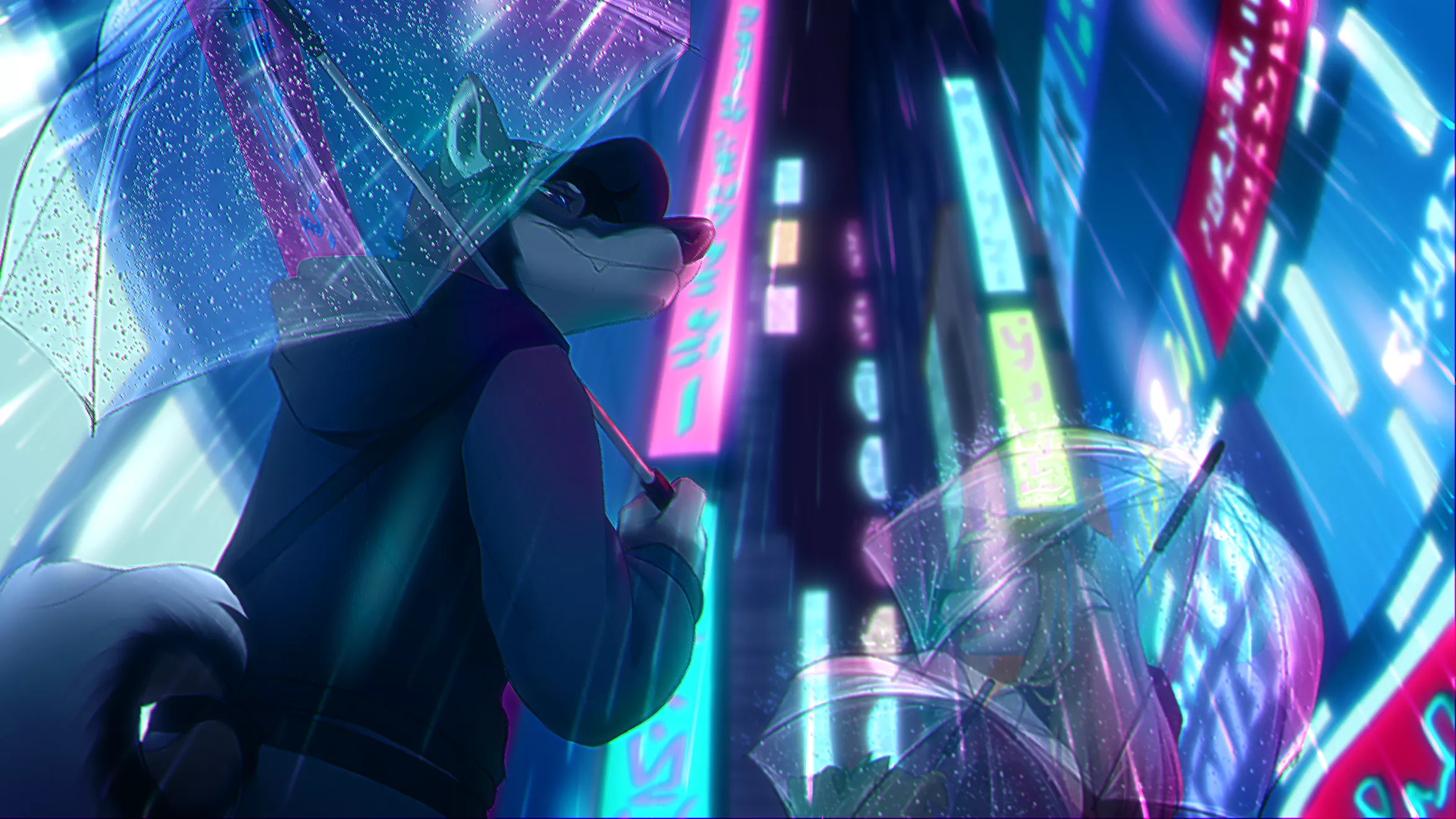 Tokyo Rain (art by me @Sancosity on Twitter)