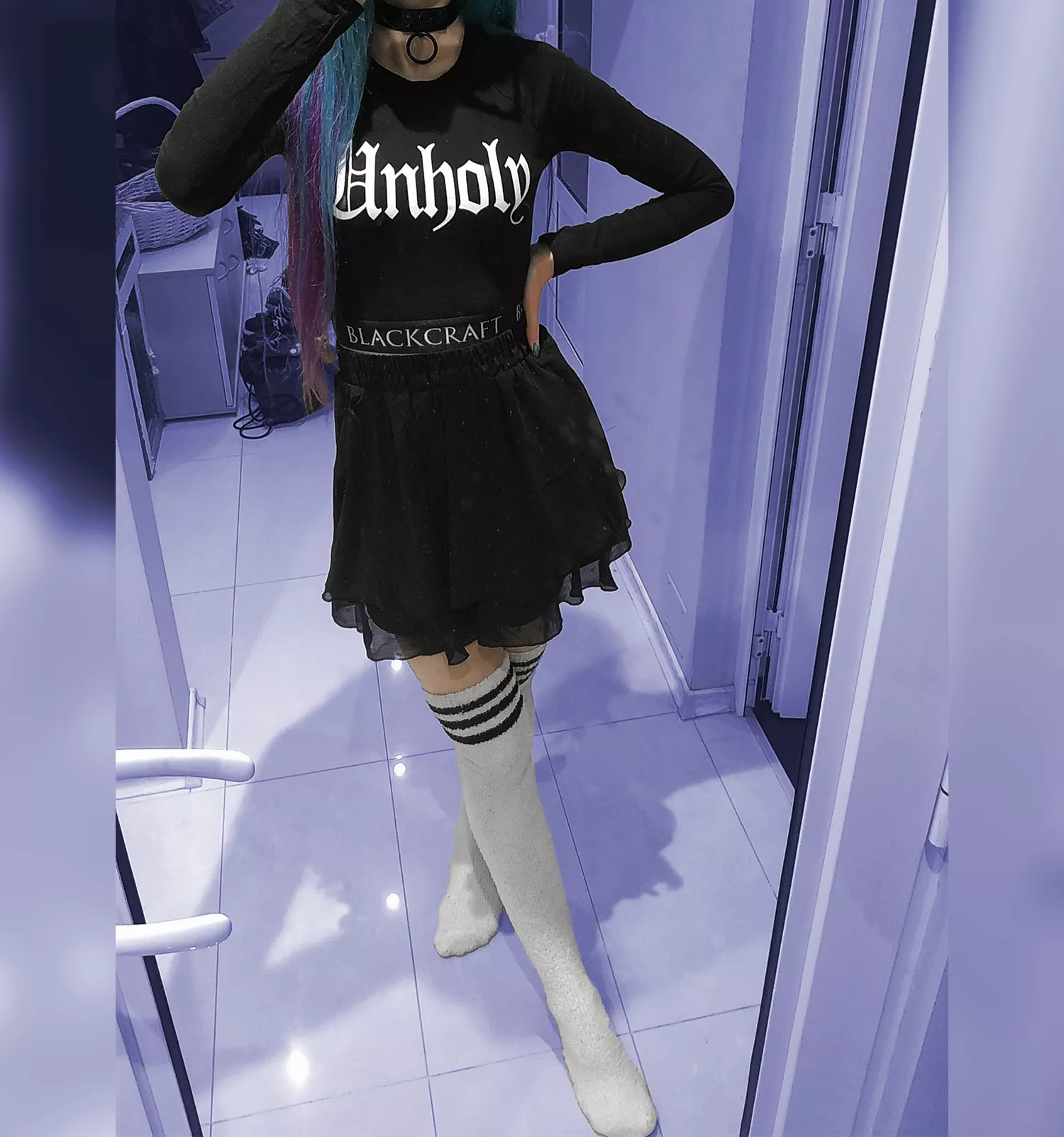 trying on an outfit for a concert tomorrow🥰 do I look (f)uckable in it?😁