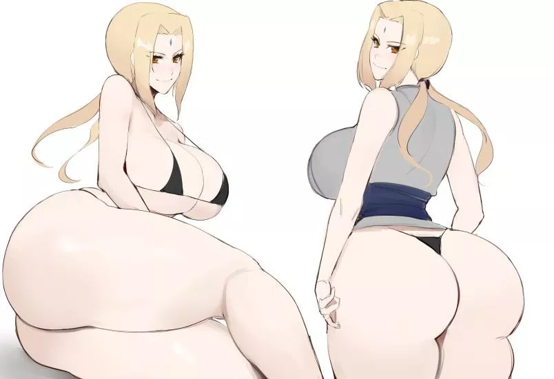 Tsunade is the total,package for a mo; Boobs boooty curves. She has it all.