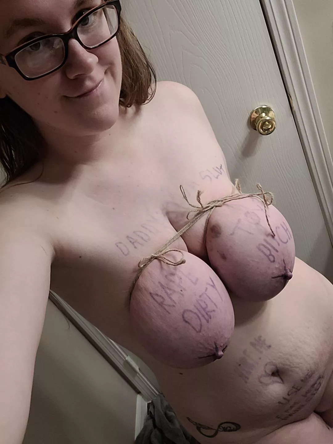 Tying them tighter day by day! Going to go out in public bound like this 🤤 [F]