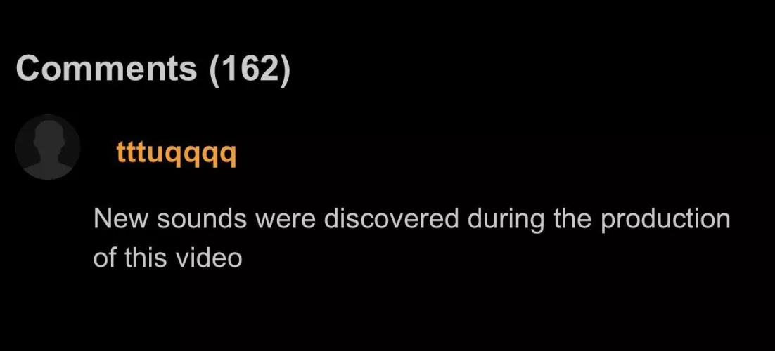 Unexpected new sounds