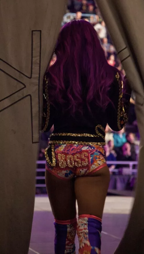 “Unseen” Sasha Banks pic. 🍑