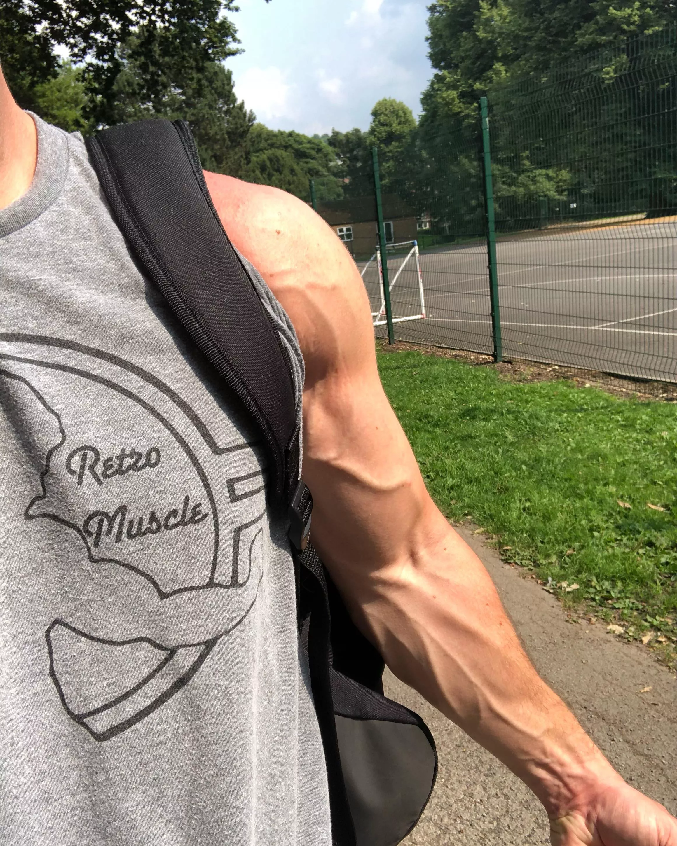 Walking back from the gym 👀