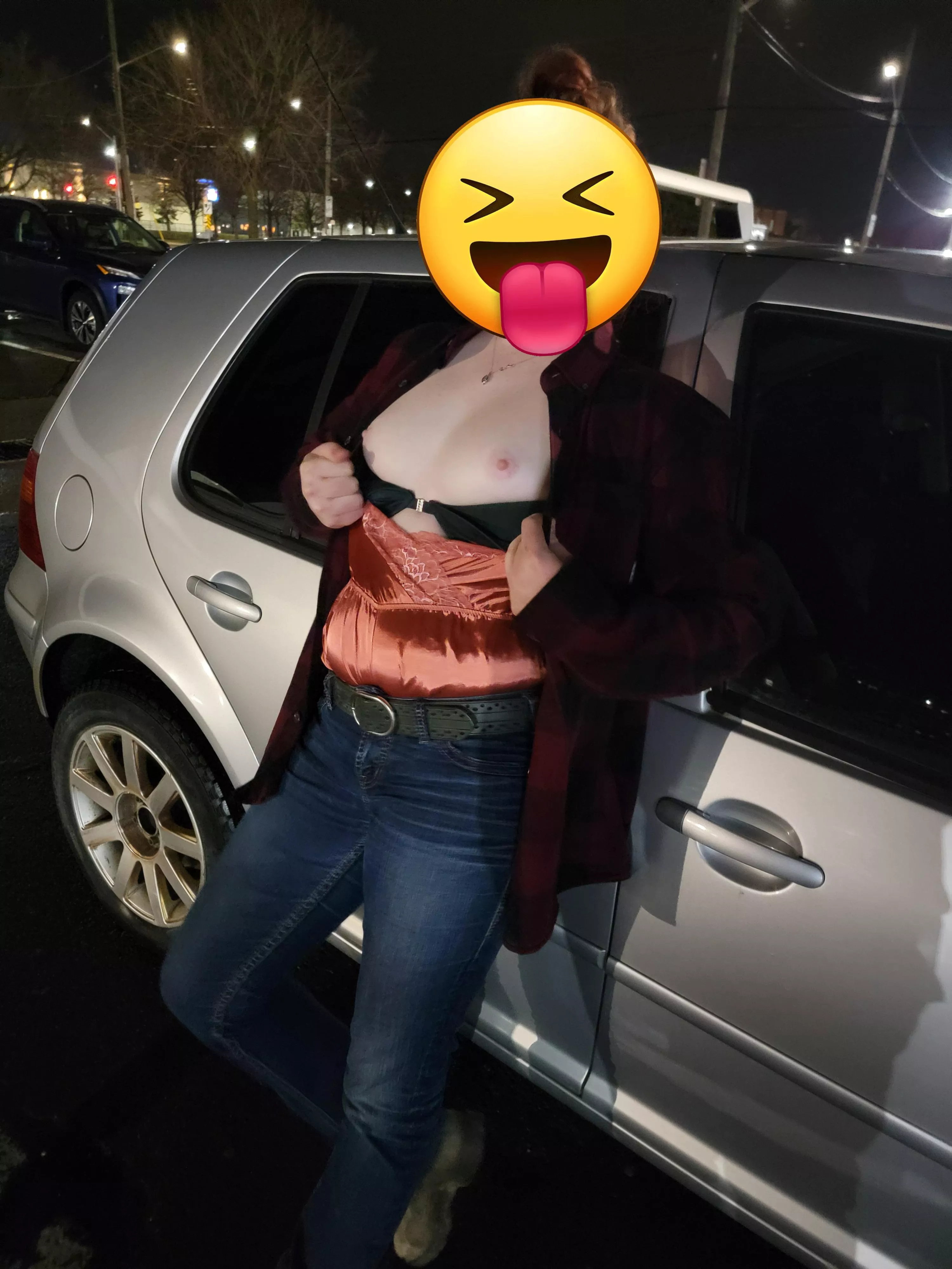 Wasn't an empty parking lot 😈 a few people got a show