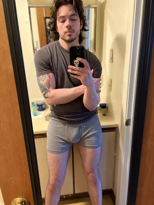 Went to clean my mirror and ended up taking pics and jerking off